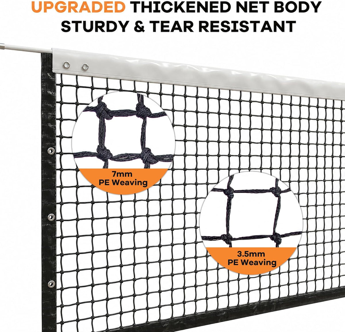 MR PE Standard Court Tennis Net