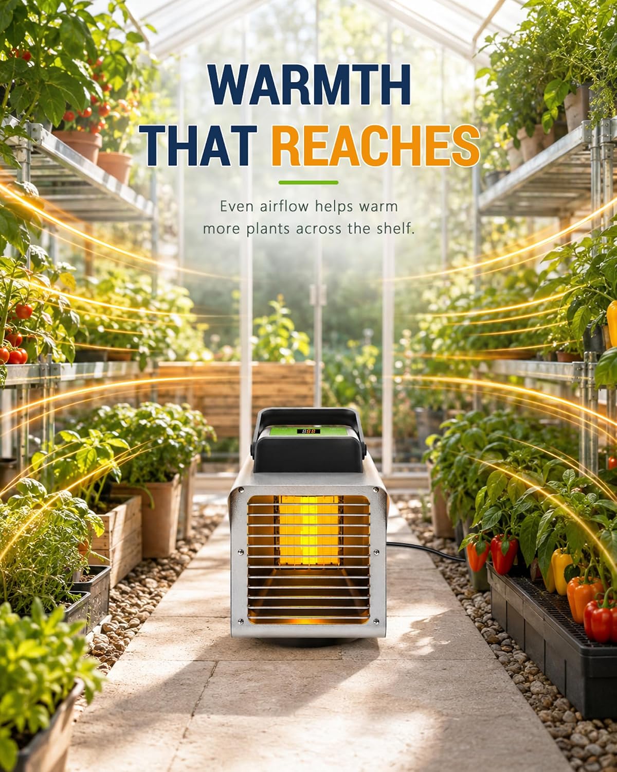 Kiroto Smart Plant Heater for Winter, 1500W, WiFi APP, Thermostat