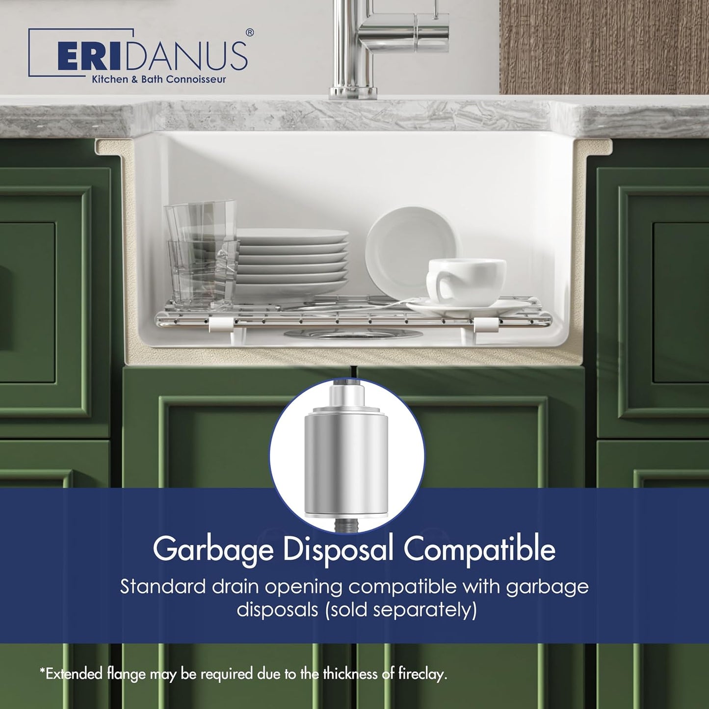 Dual Mount Kitchen Sink, Eridanus 24" x 18.5" Dual Mount Sink 18 Inch Wet Bar Sink, Prep Sink