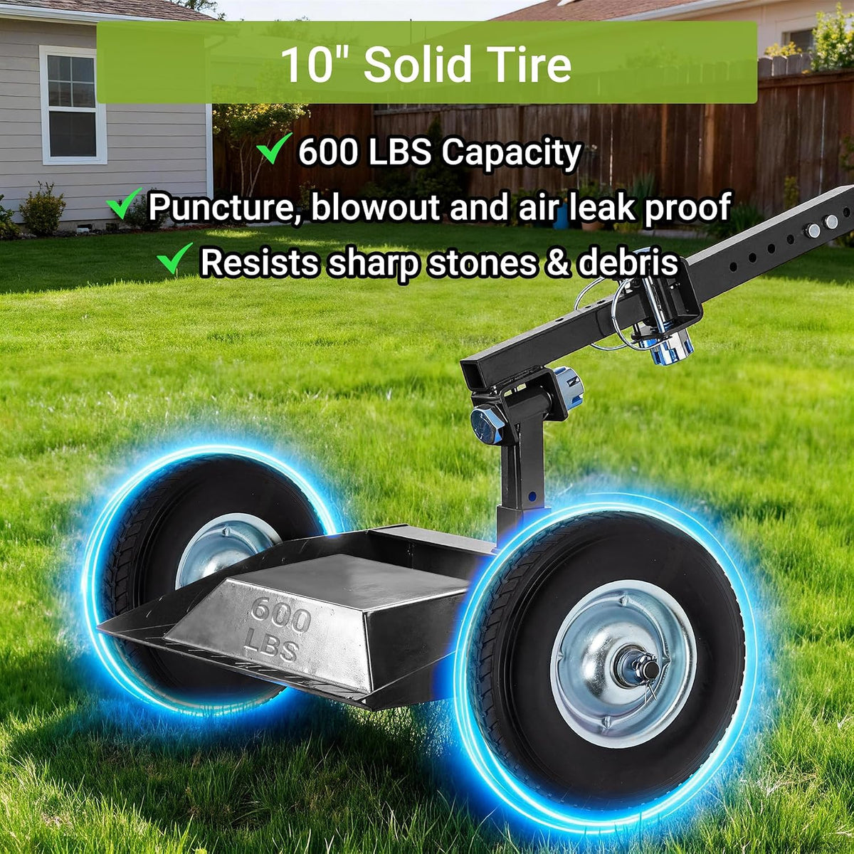 Updated Lawn Mower Wheels Sulky, Walk Behind Mower-Sulky