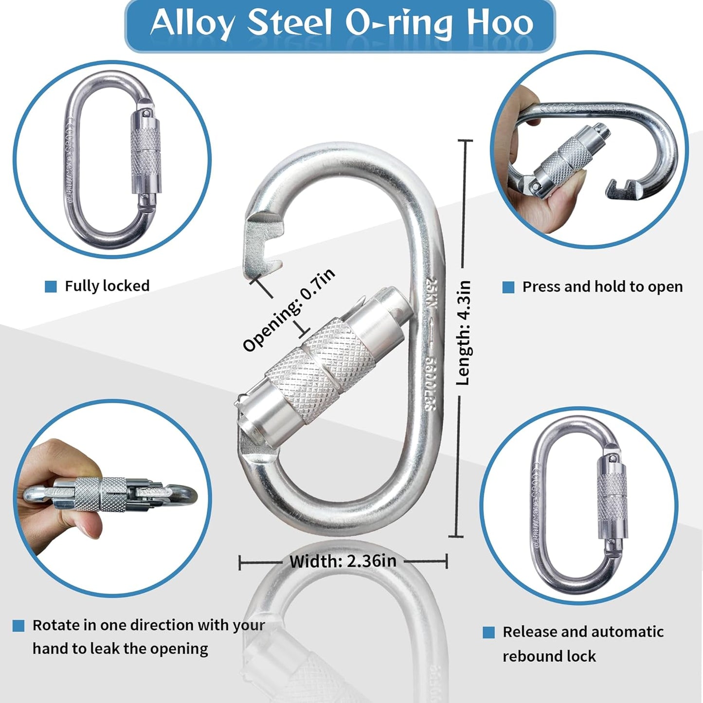 UIANSP 6 Twin-Leg [NO Tangle] Self Retracting Lifeline ANSI Class A SRL Rebar Hooks Shock Absorber Roofing Construction Personal Fall Arrest