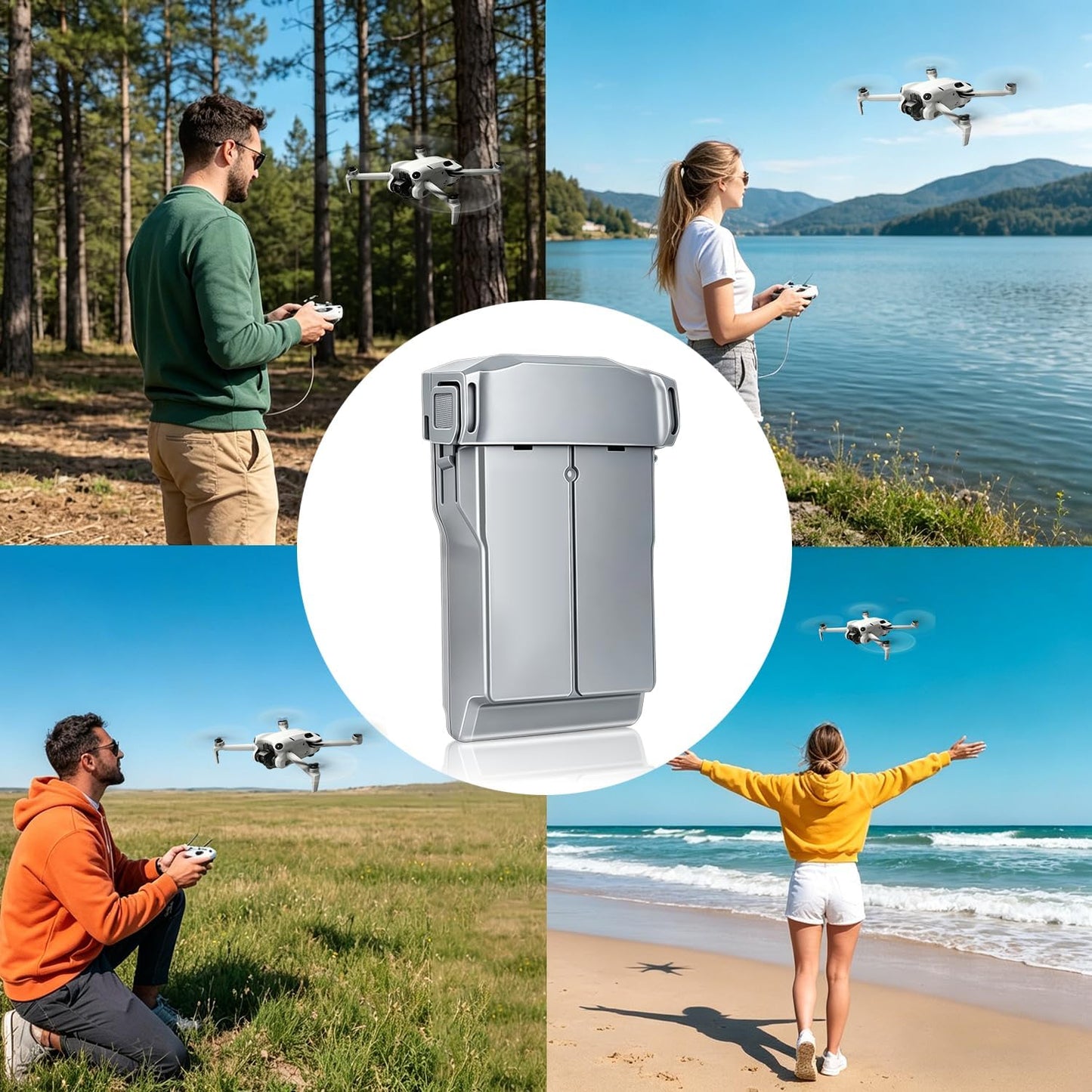 5000mAh Mini 5 Pro/4 Pro/3 Battery,(1 Pack) 52 Mins Max Flight Time Replacement Intelligent Flight Battery,Compatible with DJI Mini 5 Pro Drone