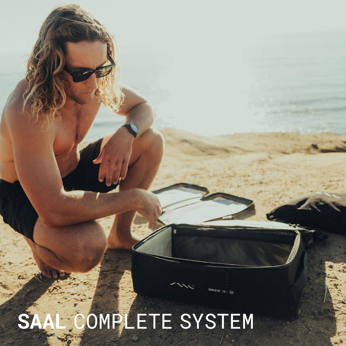 SAAL Surf Kit | Water-Resistant Backpack, Changing Poncho, Wetsuit Mat, Portable Shower & Waterproof Pouch