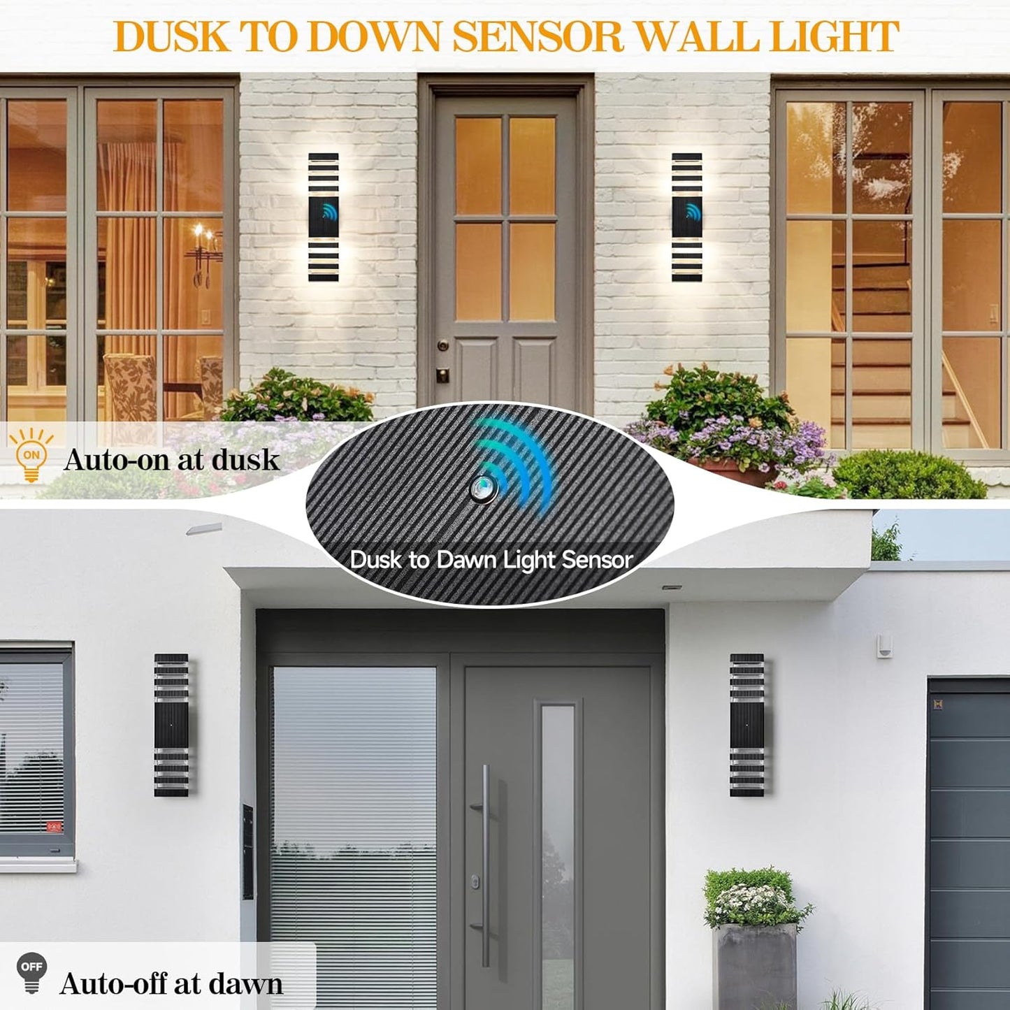 18.3' Dusk to Dawn Outdoor, Up and Down, Exterior Light Fixtures