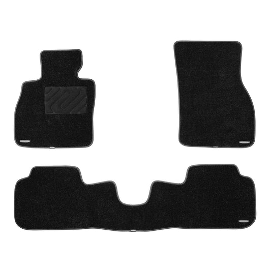 WENNEBIRD Superior Carpet Floor Mats for 2016-2024 MINI Clubman (F54), 0.6-Inch Ultra-Thick, Noise-Reducing, All-Weather Waterproof Anti-Slip – 3-Pc Set 2016-2024 Clubman 3-Pc Set