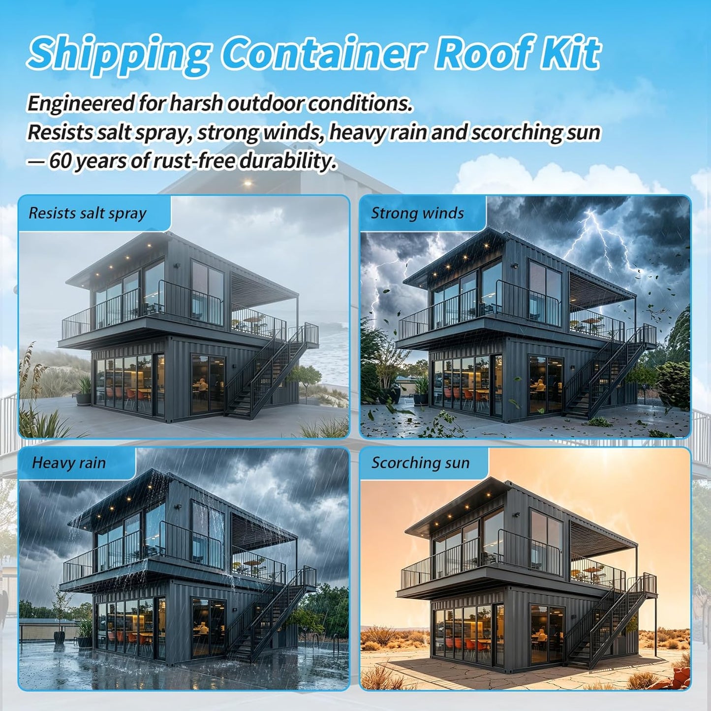 22PCS Shipping Container Truss Brackets, Shipping Container Roof Brackets Fits 20 FT Containers, Fits 2x4/2x6 Lumber, for Container Canopy Shelter, DIY Tiny Home, Bar & Living Space Conversion