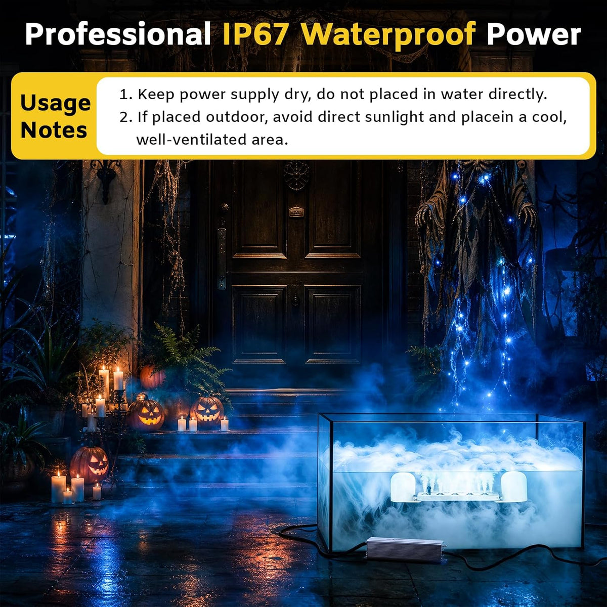 Dyna-Living Mist Maker Ultrasonic Fogger 10 Head Ultrasonic Pond Fogger