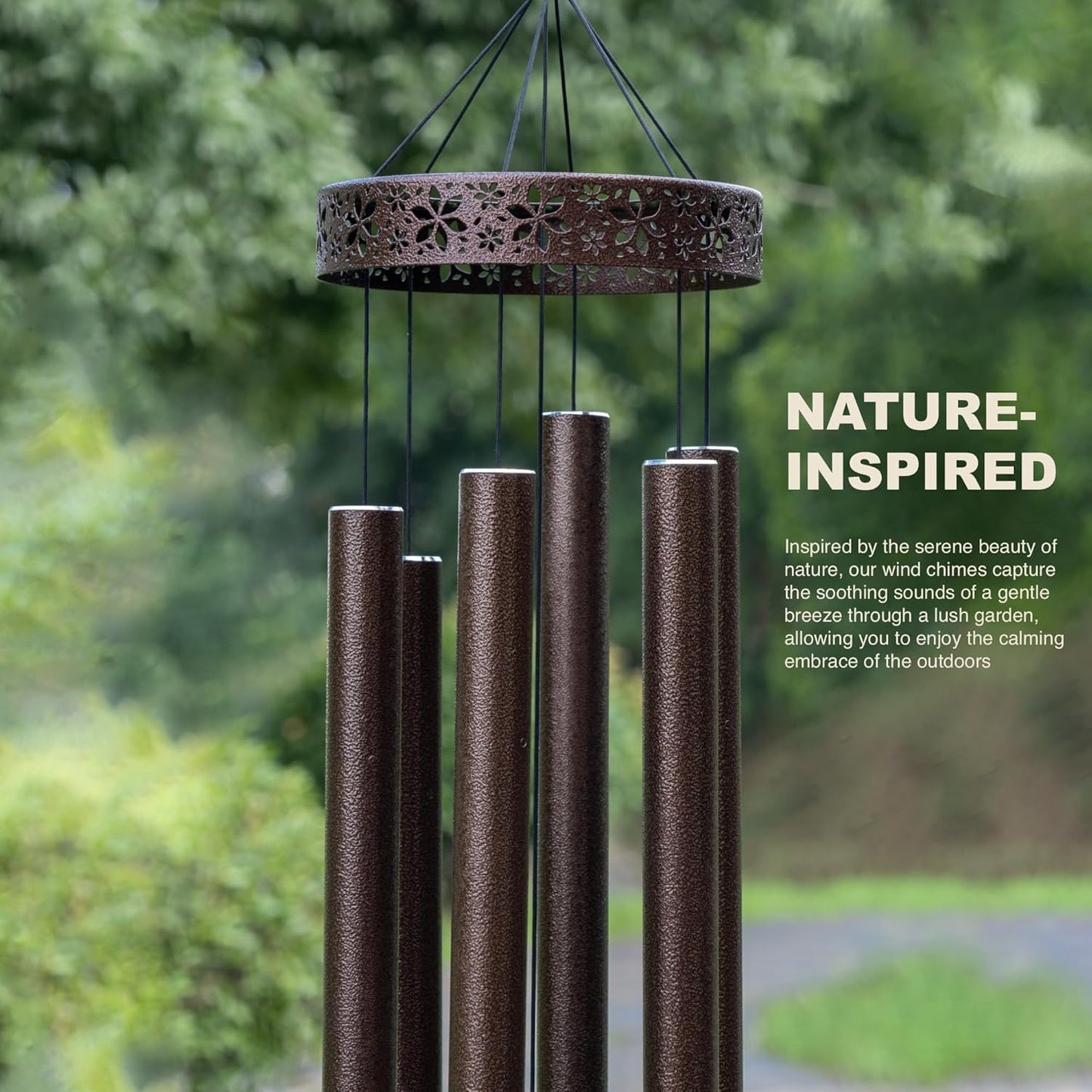 Extra Large Wind Chimes for Outside Deep Tone - 58&#39;&#39; Wind Chimes Outdoor Clearance, Deep Tone Wind Chimes, Memorial Wind Chimes, Sympathy Gif