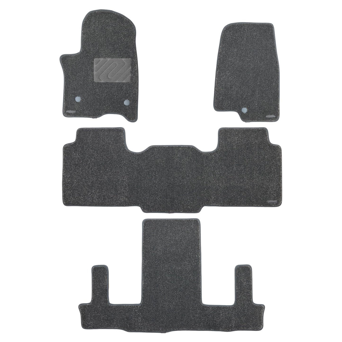 WENNEBIRD Superior Carpet Floor Mats for 2021-2026 Chevrolet Tahoe 7 Seats (Not for 8 Seats), 0.6-Inch Ultra-Thick, Noise-Reducing, All-Weather Waterproof Anti-Slip – 4-Pc Set (Gray) 2021-2026 Tahoe 7 Seats 4-Pc Set