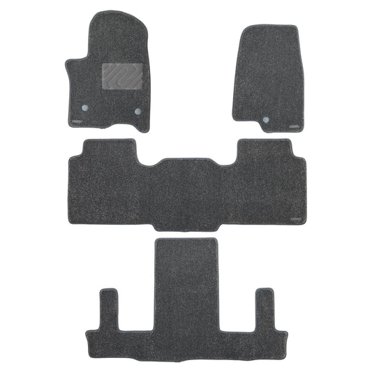 WENNEBIRD Superior Carpet Floor Mats for 2021-2026 Chevrolet Tahoe 7 Seats (Not for 8 Seats), 0.6-Inch Ultra-Thick, Noise-Reducing, All-Weather Waterproof Anti-Slip – 4-Pc Set (Gray) 2021-2026 Tahoe 7 Seats 4-Pc Set
