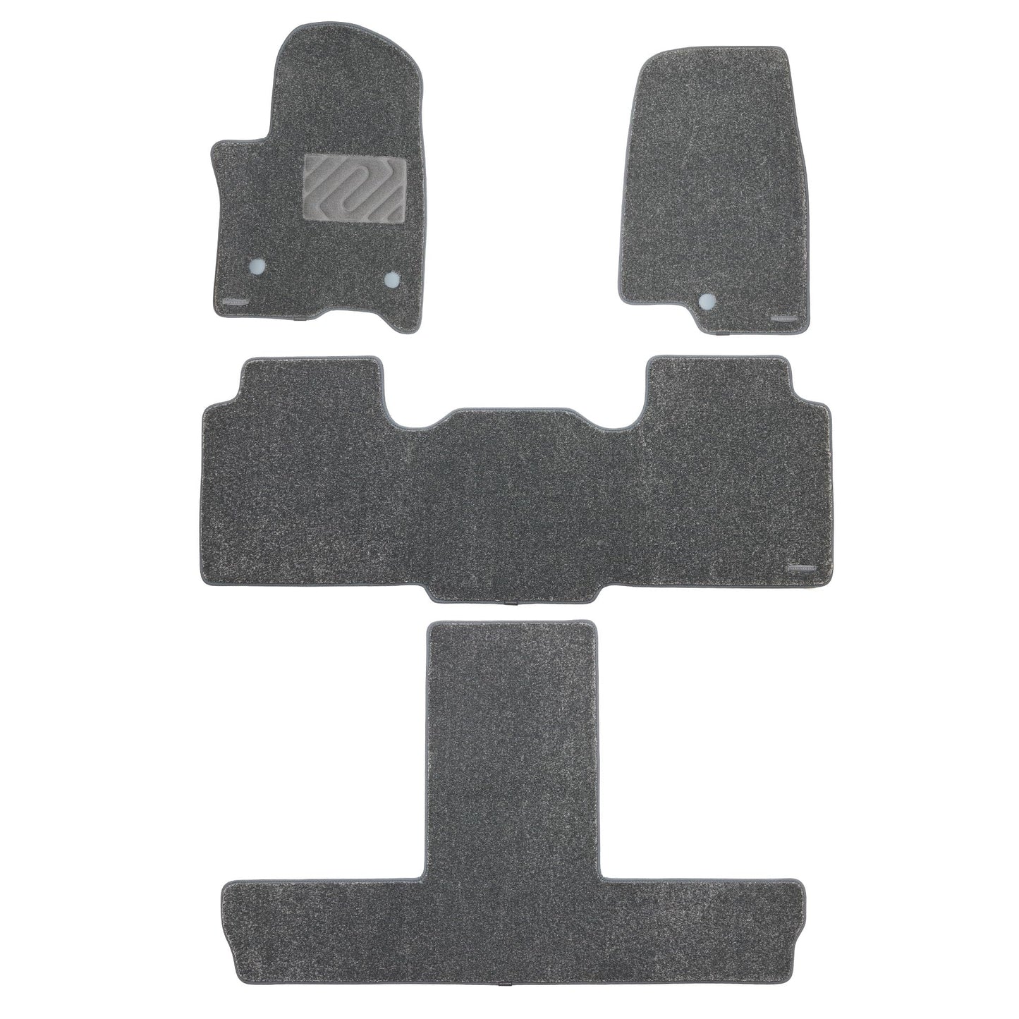 WENNEBIRD Superior Carpet Floor Mats for 2021-2026 Chevrolet Suburban 7 Seats (Not for 8 Seats), 0.6-Inch Ultra-Thick, Noise-Reducing, All-Weather Waterproof Anti-Slip – 4-Pc Set (Gray) 2021-2026 Suburban 7 Seats 4-Pc Set