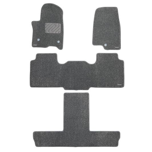 WENNEBIRD Superior Carpet Floor Mats for 2021-2026 Chevrolet Suburban 7 Seats (Not for 8 Seats), 0.6-Inch Ultra-Thick, Noise-Reducing, All-Weather Waterproof Anti-Slip – 4-Pc Set (Gray) 2021-2026 Suburban 7 Seats 4-Pc Set