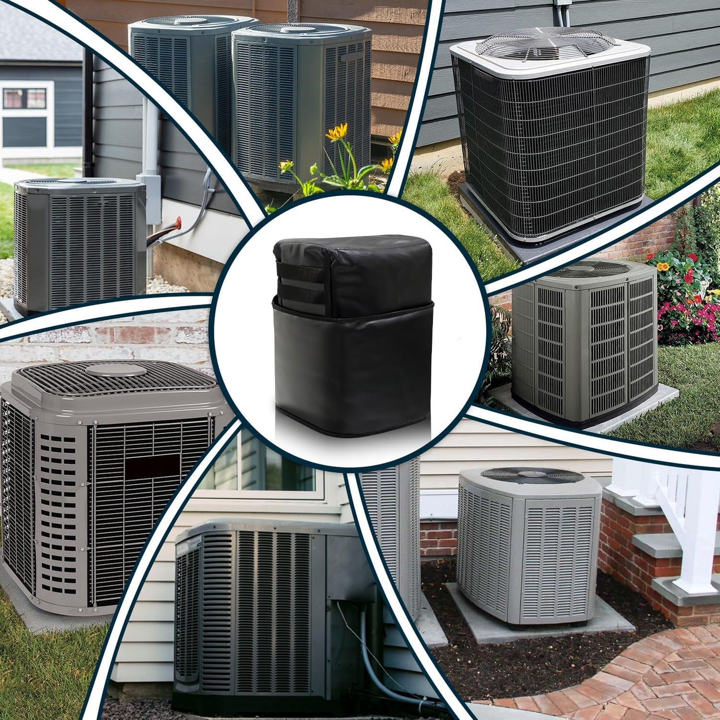 10x10x19 Inch AC Compressor Sound Blanket, Air Conditioner Compressor Noise Reduction Barrier for Outdoor Unit
