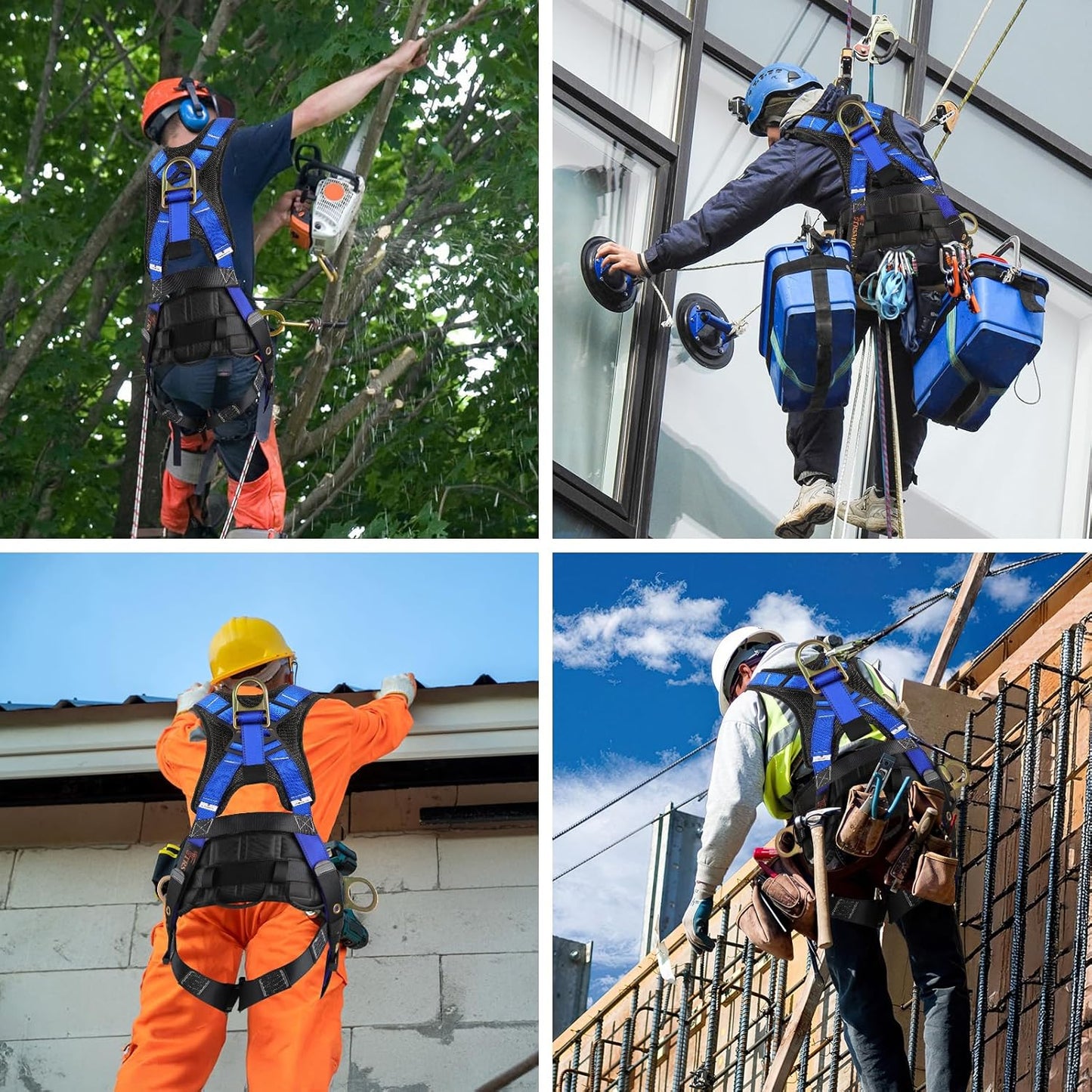 Safety Harness Fall Protection - Roofing Full Body Harness