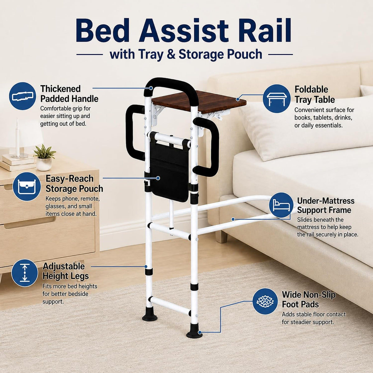 Bed Rail for Elderly Adults
