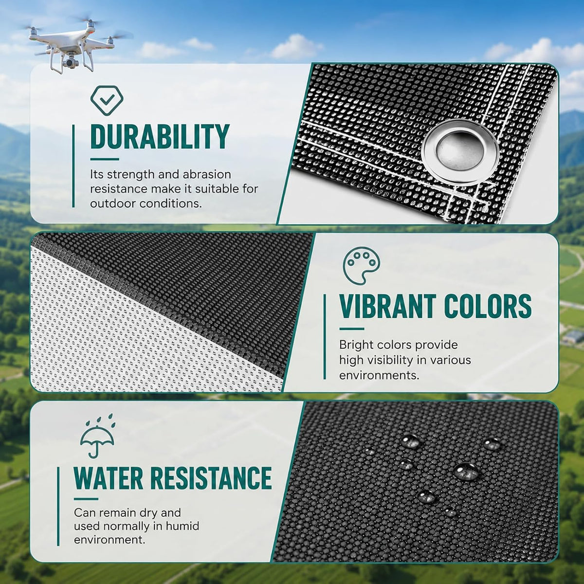 Drone Ground Control Point GCP-24"x24", 10 Pack