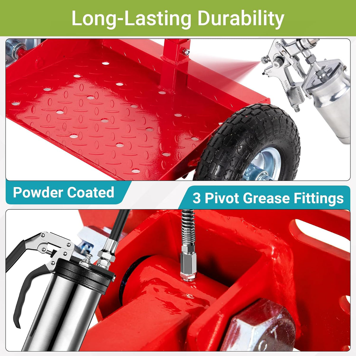 Updated Lawn Mower Wheels Sulky, Red Walk Behind Mower-Sulky