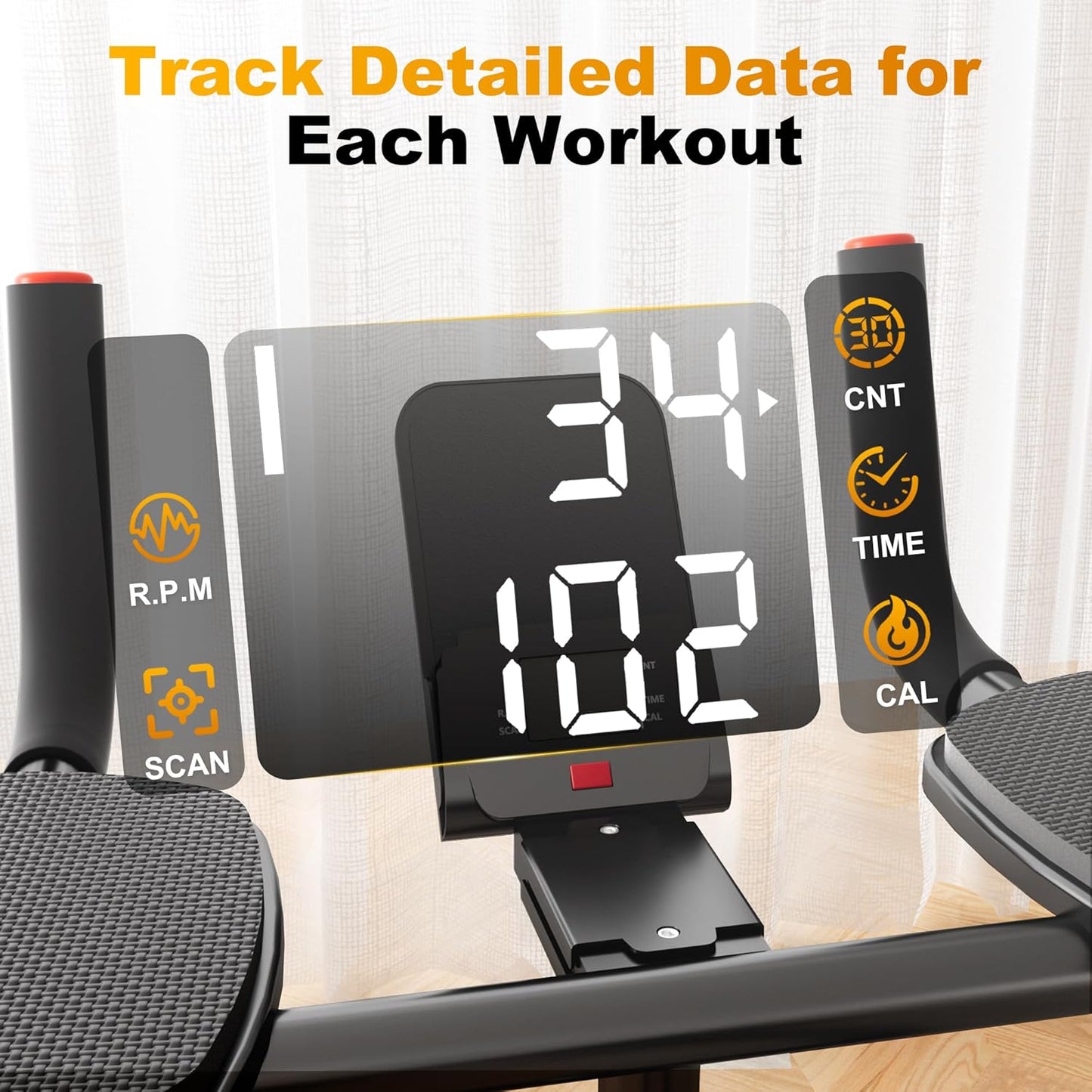 Spine Twist and Stretch Trainer, Ab Machine, Extended Track Ab Trainer Machine, Low-Impact Home Gym Workout Equipment for Waist Toning, Leg Stretchin Core Activation Abdominal Trainer Black 49.4in
