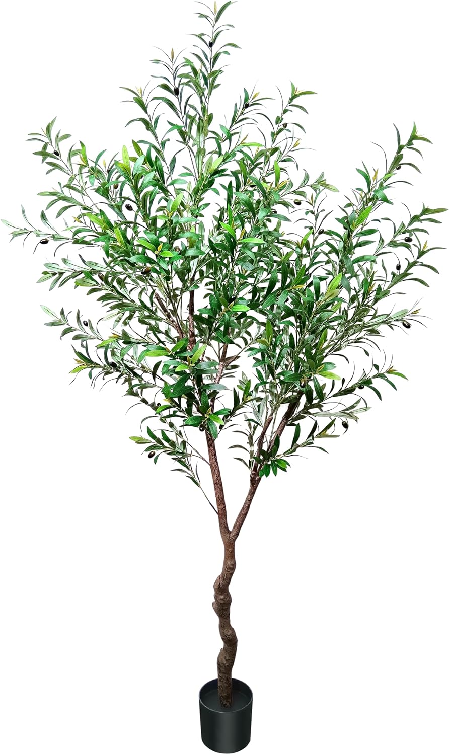 7Ft  Artificial Plant Faux Olive Tree, Small Olive Tree, Olive Trees Artificial indoor