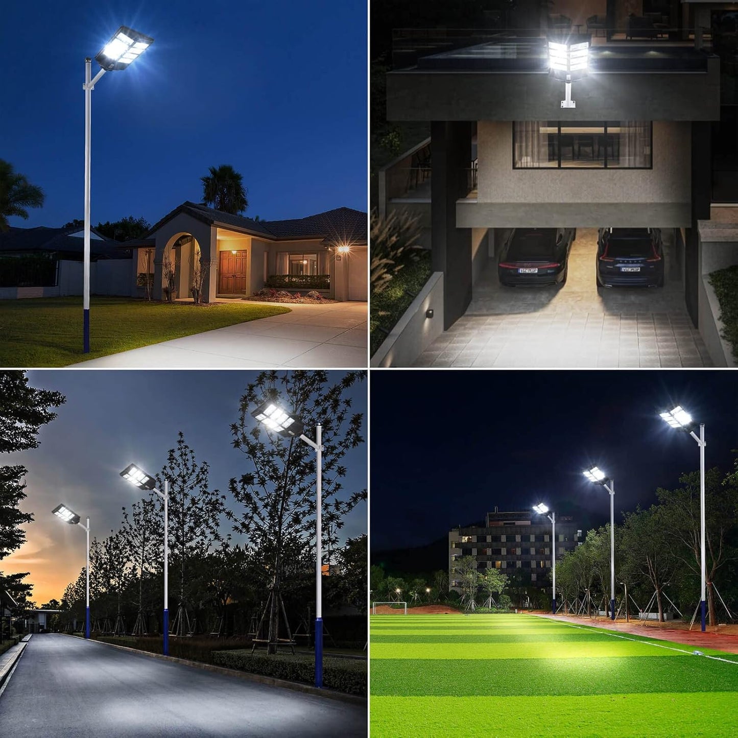 Aihanfir 600W Led Solar Street Light Outdoor Waterproof, with Motion Sensor and Remote Control for Parking Lot Lights Commercial, Yard, Road-15W