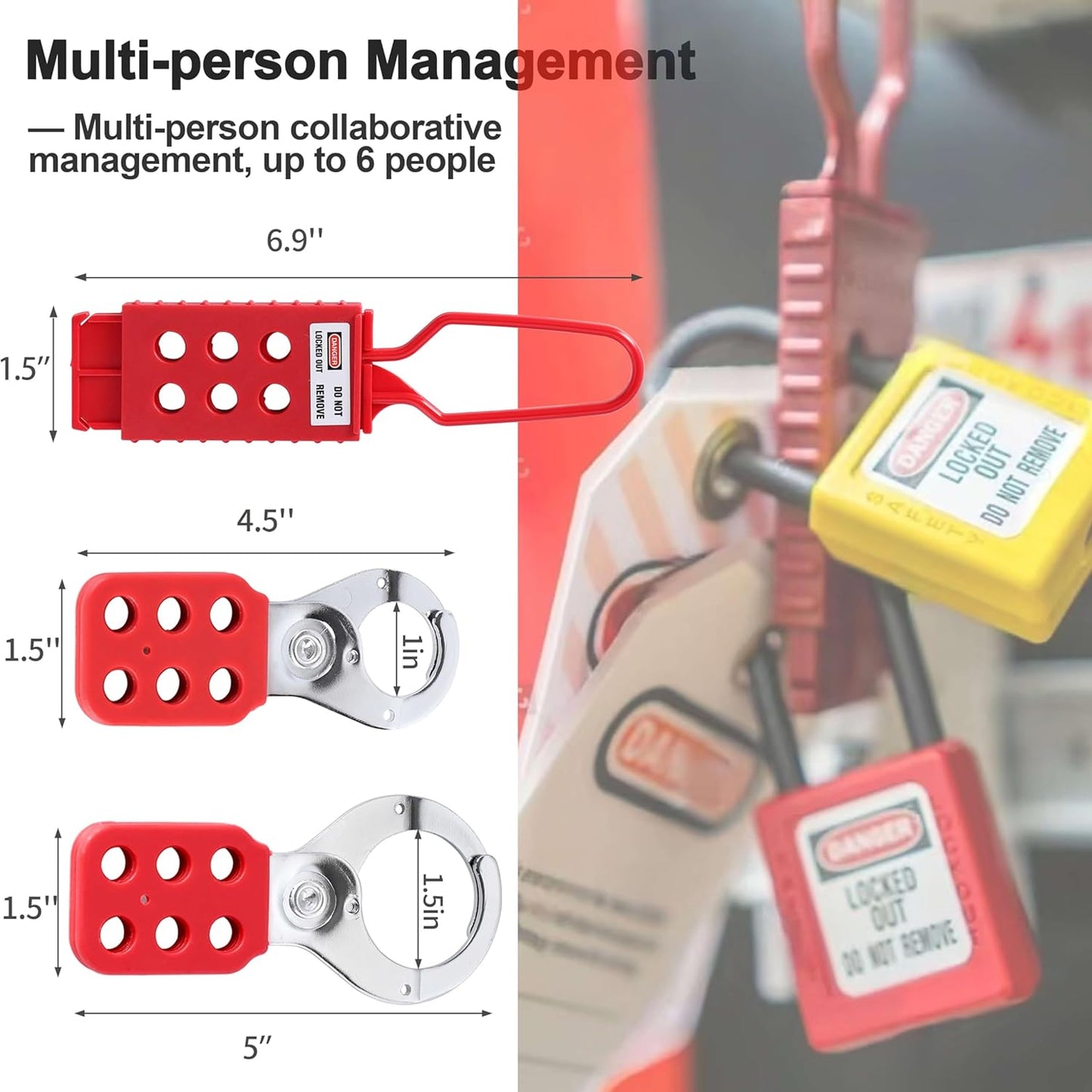 Lock Out Tag Out Kit - Lockout Tagout Electrical Loto, Safety Padlocks, Lockout Hasp Breaker, Lockout Ball Valve, Lockout Steel Cable, Lockout Plug,