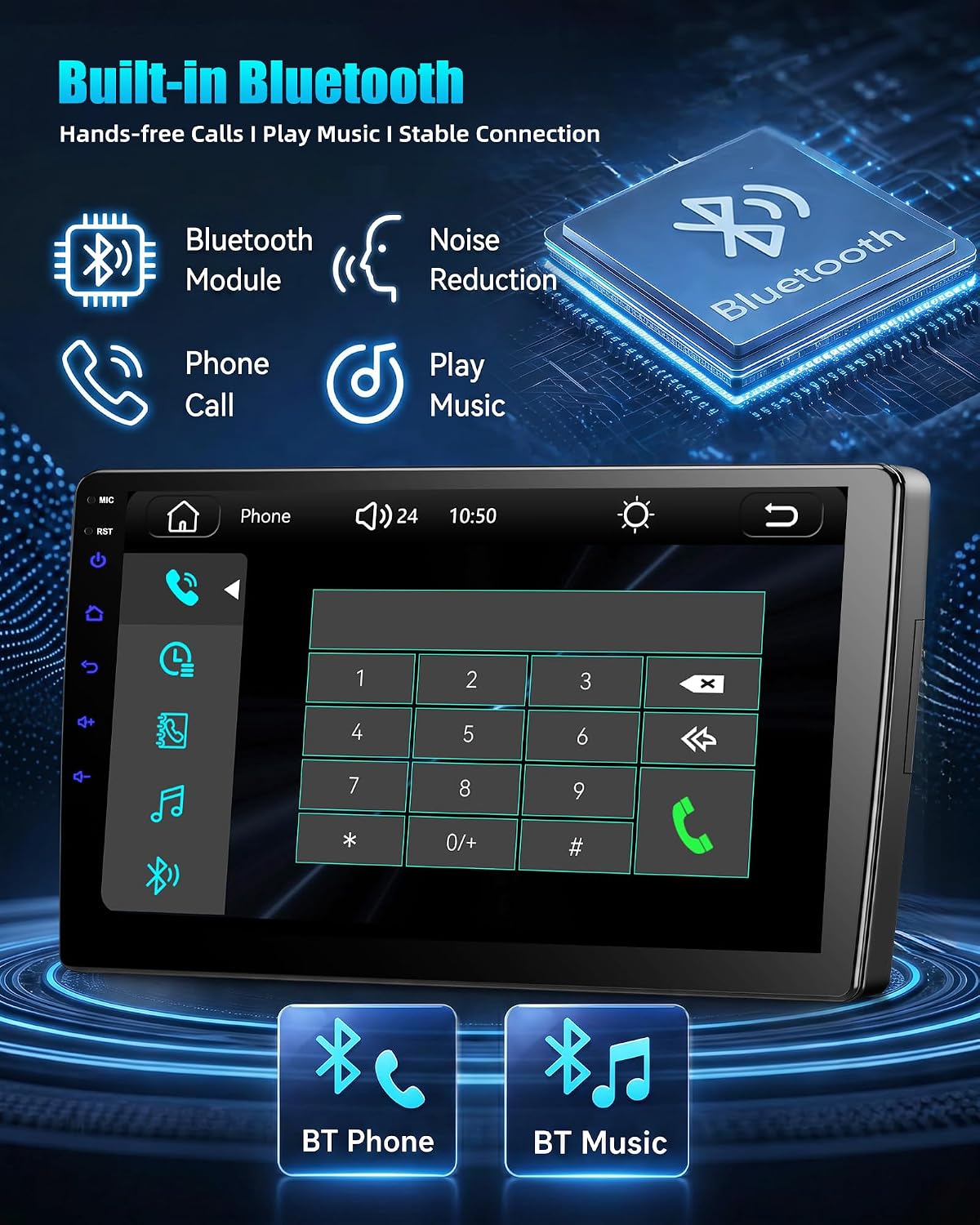 Car Stereo for Hyundai Elantra 2012-2013 9 Inch Car Radio with Bluetooth FM/RDS Carplay Android Auto Mirror Link SWC Backup Camera P1-NEW 9.0
