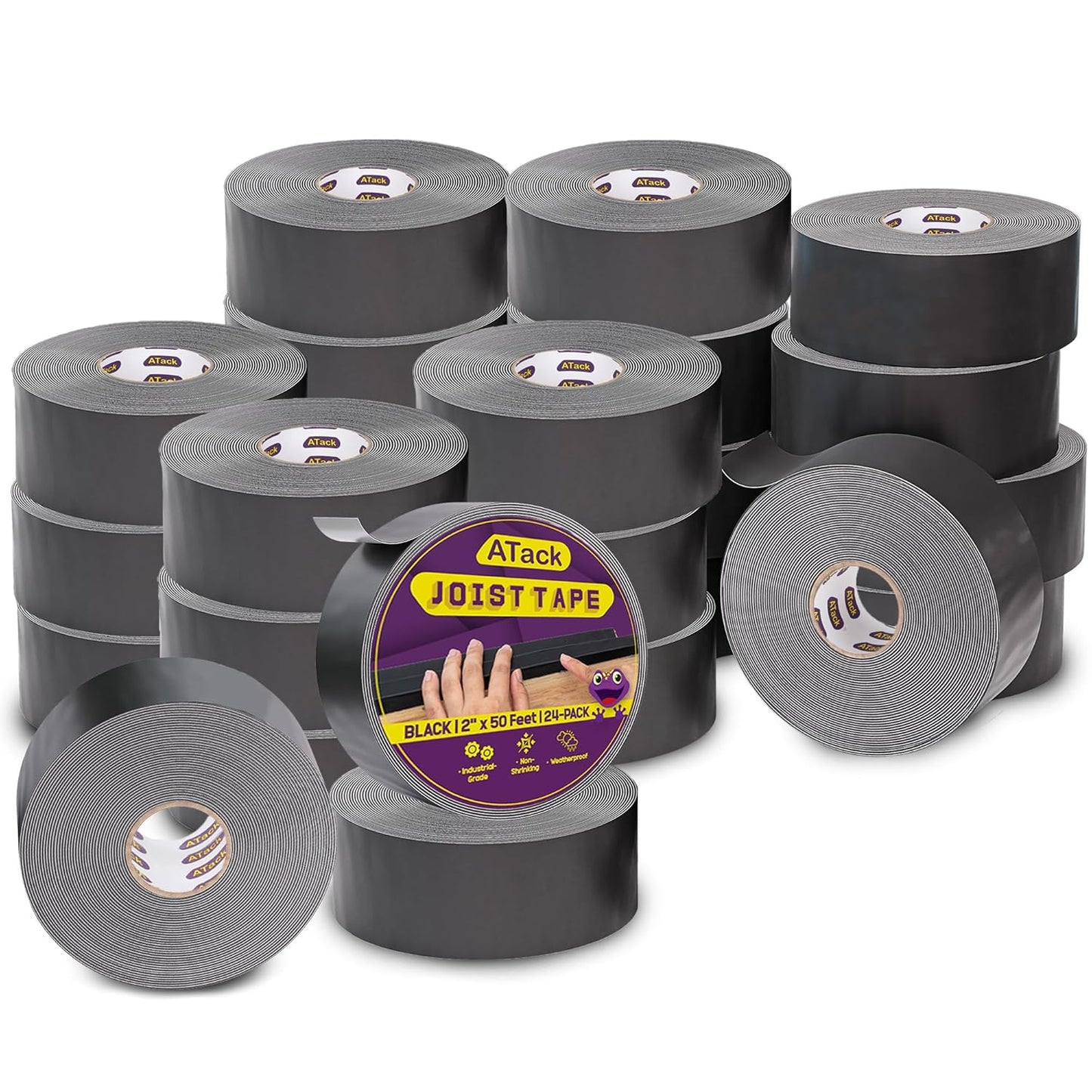 Joist Tape for Decking 2 Inch x 50ft 24-Pack Waterproof Deck Joist Tape