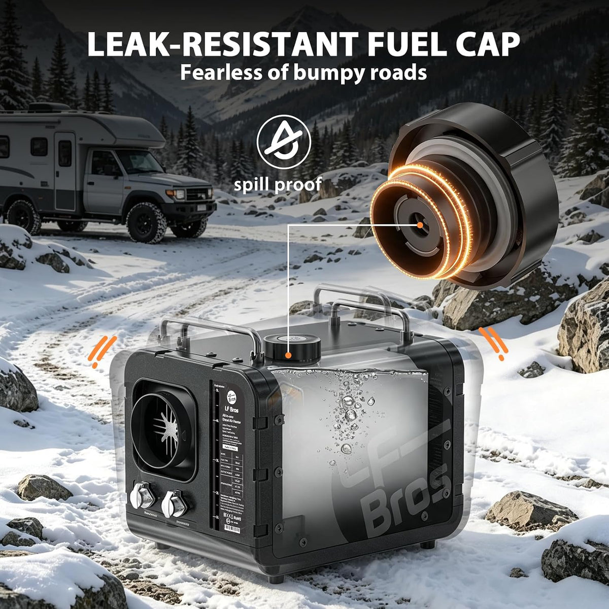 LF Bros 12V/110V 5KW Diesel Heater with Plateau Mode with Timer Controller