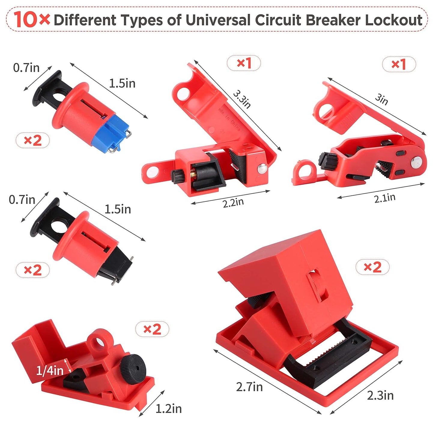 Lock Out Tag Out Kit - Lockout Tagout Electrical Loto, Safety Padlocks, Lockout Hasp Breaker, Lockout Ball Valve, Lockout Steel Cable, Lockout Plug,