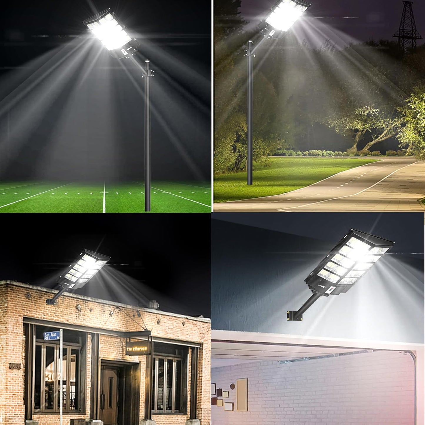 Ofuray 3200W Solar Street Lights Outdoor, 320800LM Solar Flood Parking Lot Lights for Outside Commercial Dusk to Dawn with Remote, 6500k Outdoor