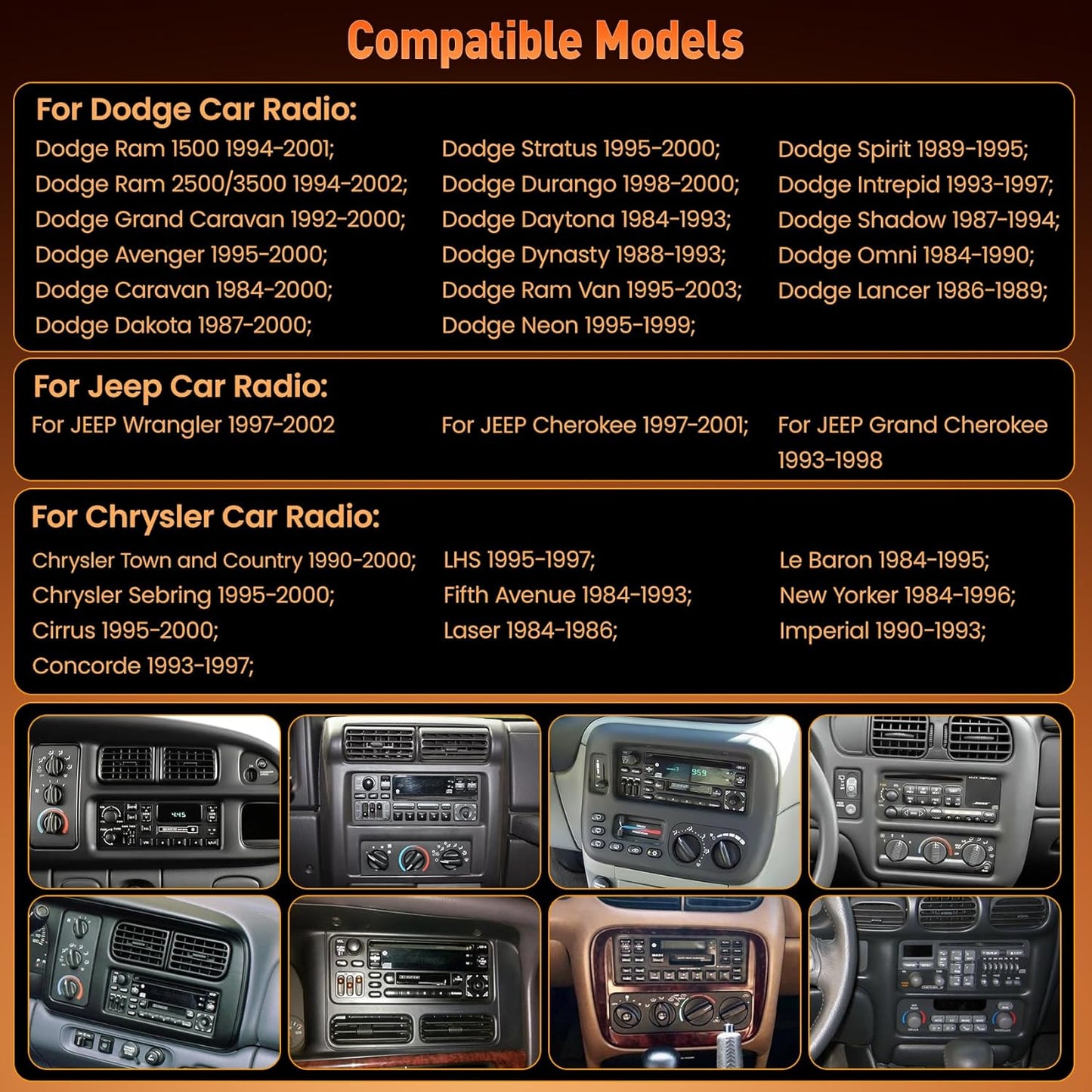 (8Core + Android 15) 6.8 Inch QLED Touch Screen Car Radio for Dodge Ram 1500 2500 (1994-2001),for Dodge Grand Caravan (1992-2000), Support Carplay& Android Auto& Mirror Link &Bluetooth&GPS&FM Radio For Dodge Ram 1500/2500 1994-2001
