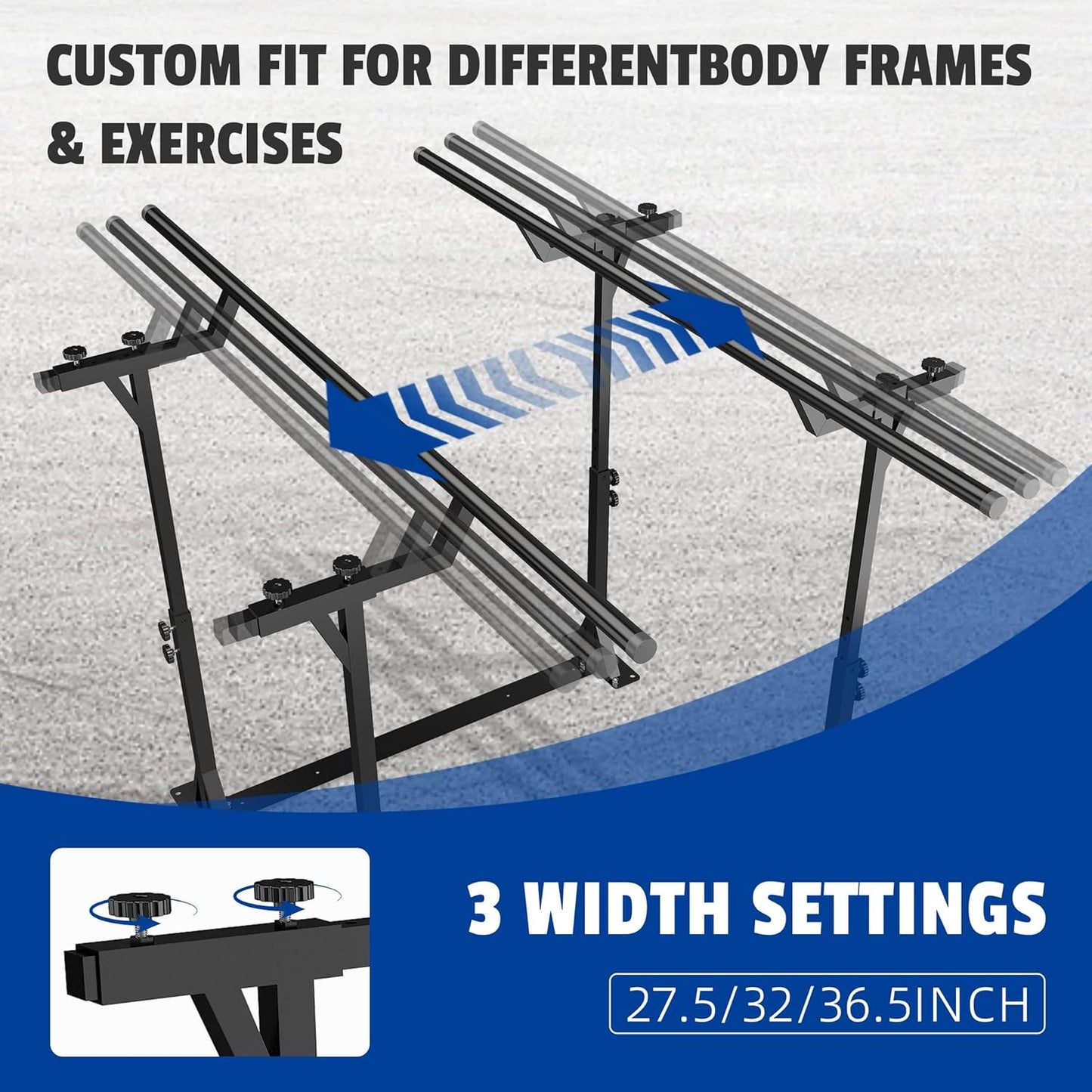 MR Parallel Bars for Physical Therapy 6Ft, Adjustable Standing Assist Bar for Daily Mobility Support, Walking Assist bar with Non-Slip Base for Safe Rehabilitation & Walking Balance Improvement