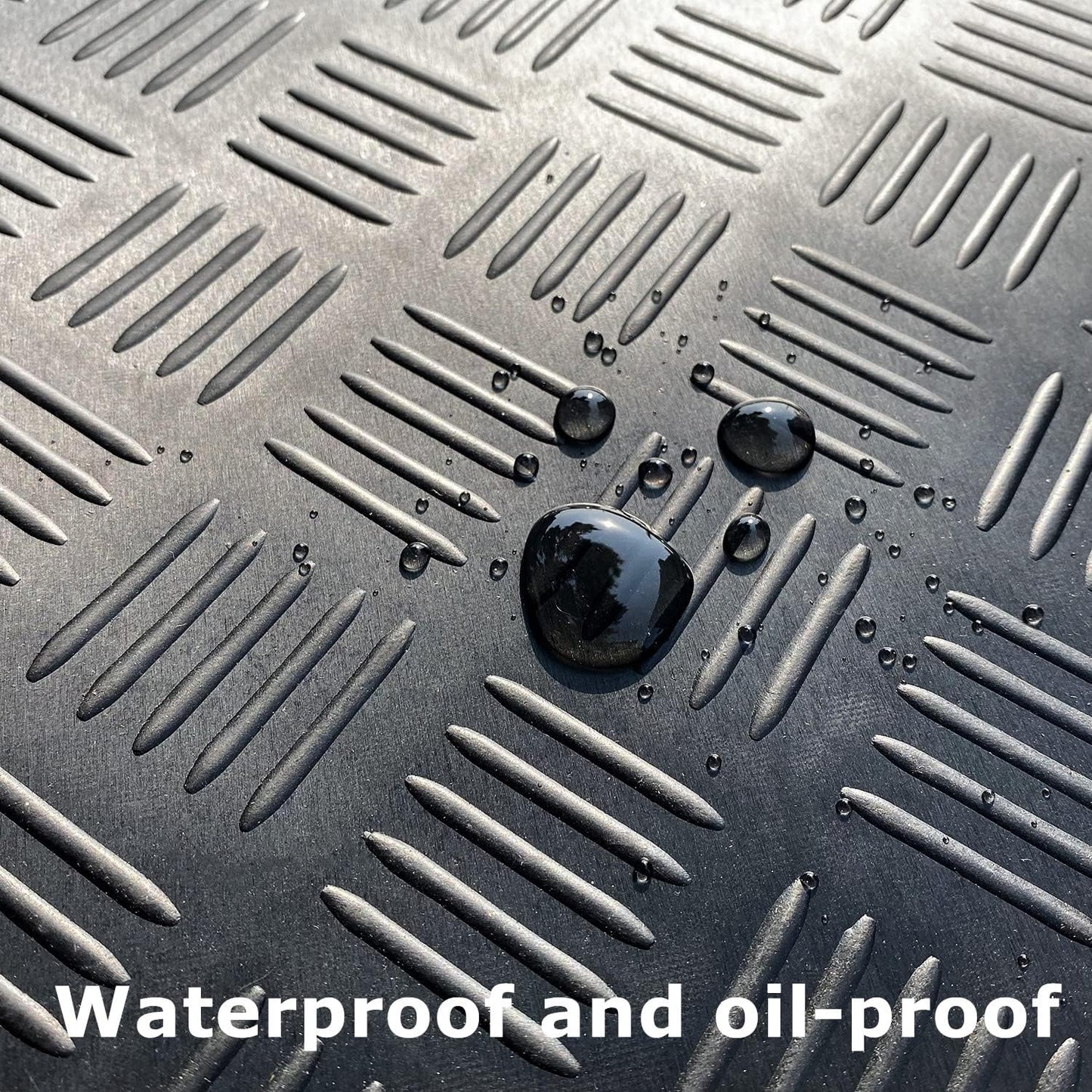 3mm Thickened Heavy Duty Garage Floor Runner 16.4'x3.3', Rubber Flooring Roll 54sqft, Water & Stain Resistant