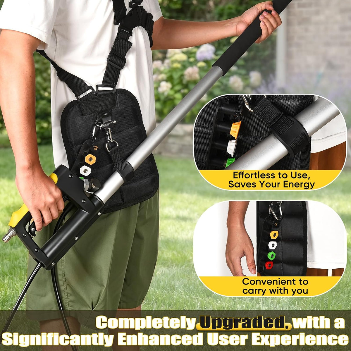 AugFir 15-Foot High-Pressure Washer Telescopic Spray Wand Set
