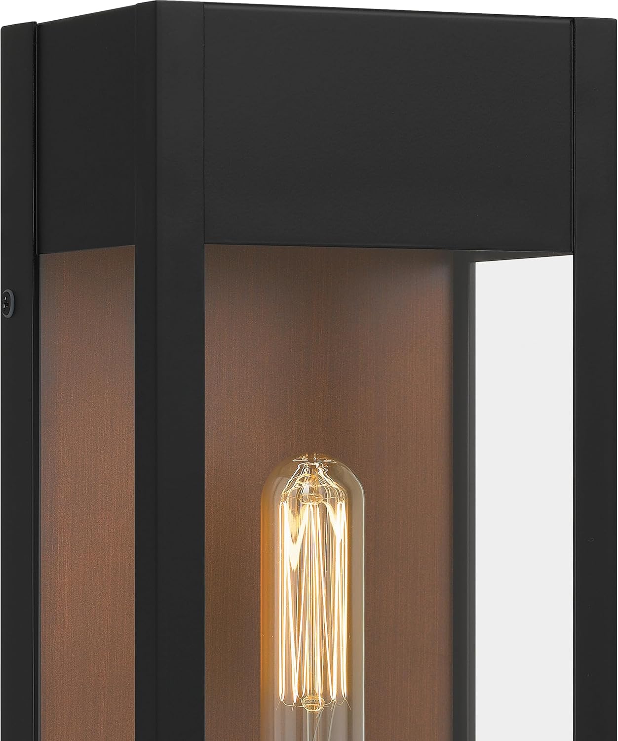 Maren Outdoor Wall Lantern, 13 Inch 1-Light Coastal Armour Matte Black Wall Sconce, Industrial Light Fixture, 100W Base Bulb, Outside Lights for Patio, Porch, Front Door or Backyard 13" Height