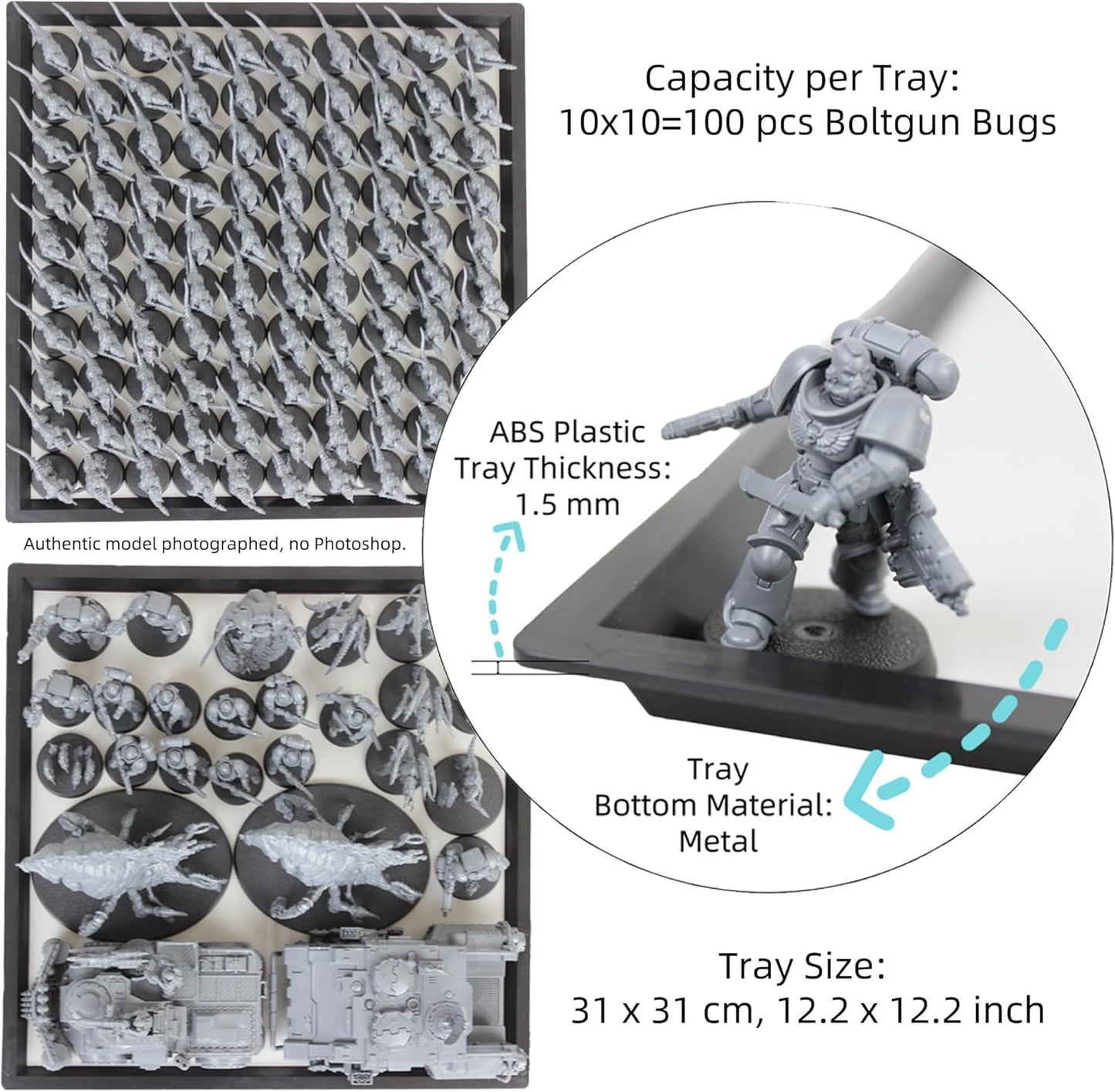 TOPQM Modular LED Miniatures Storage and Transport Case