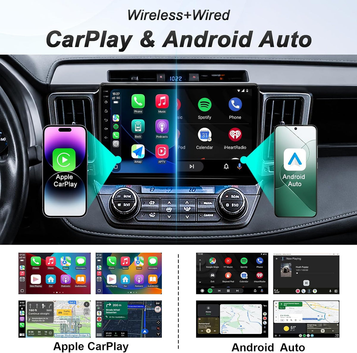 64GB Android 13 Car Radio Stereo for 2013-2018 Toyota RAV4, Plug and Play 10.2", 4Core 2+64GB