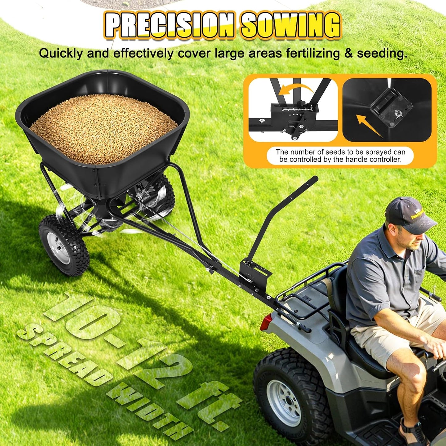 HVDI Pull Behind Broadcast Spreader