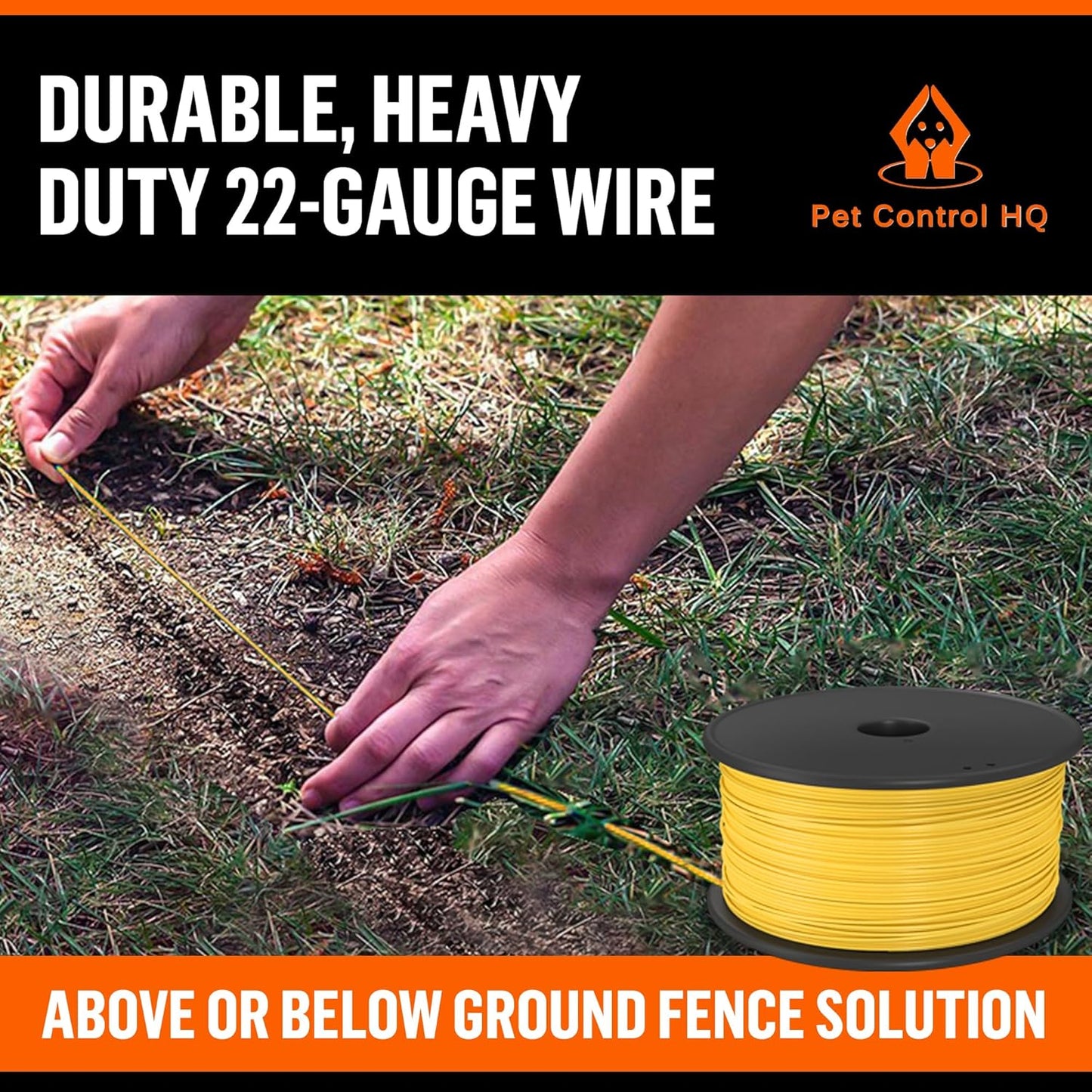 Wireless Dog Fence System - Dog Fence Electric Shock Collar Training - Pet Containment System with Fence Wire Underground Perimeter - 2 Collars