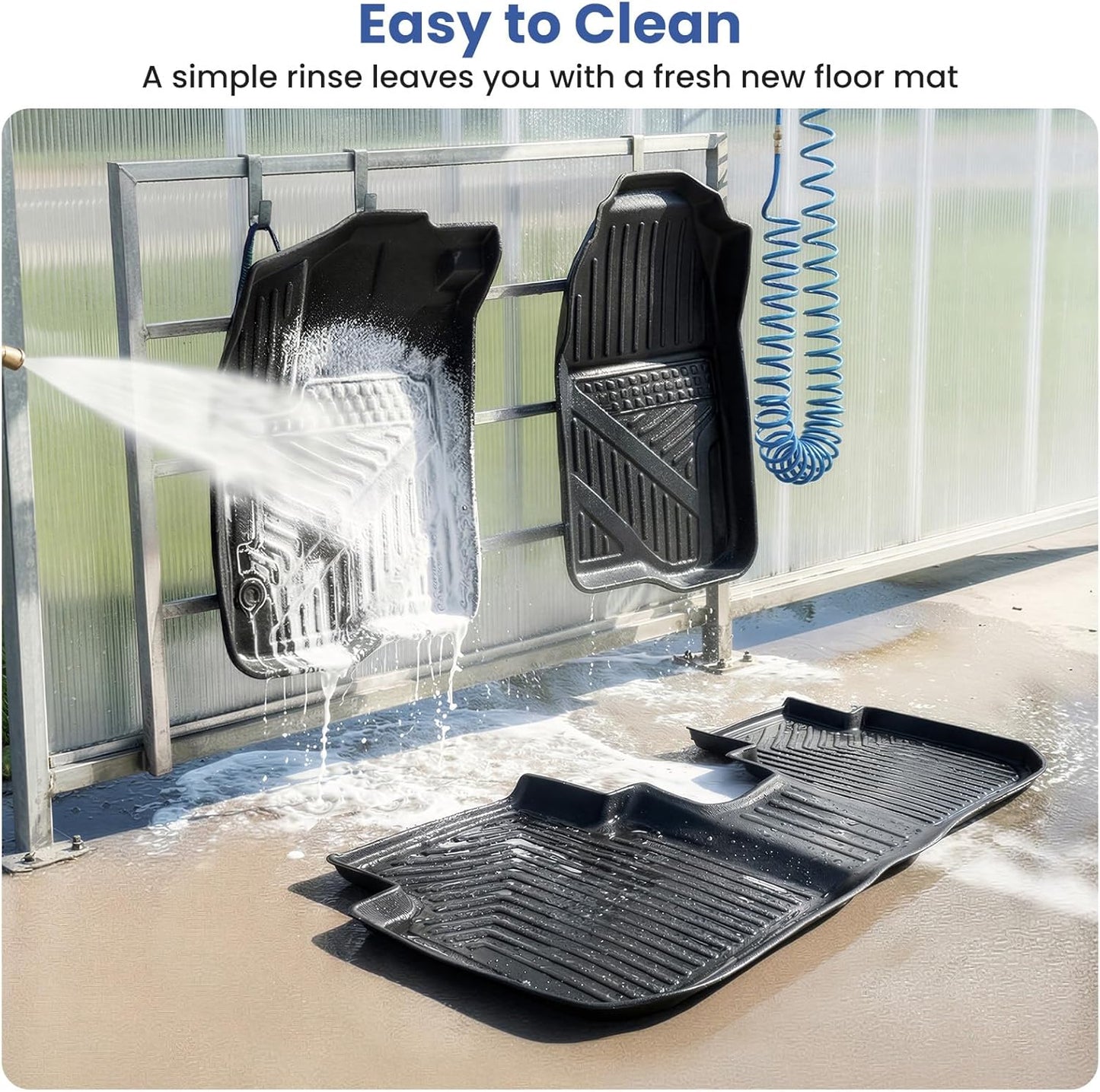 Floor Mats for Honda CR-V 2023 2024 2025 2026, TPE Rubber All Weather Floor Liners for Honda CRV Hybrid & e:FCEV 2023-2026, Odorless Anti-Slip 1st & 2nd Row Car Liners