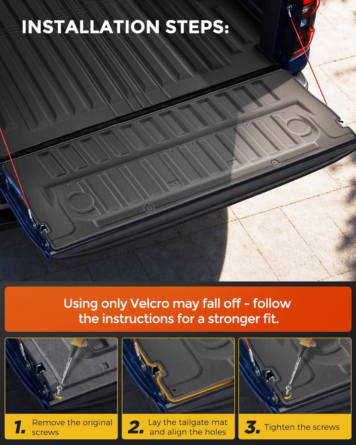 Truck Bed Mat &Tailgate Liner for Ford Ranger 2026 2025 2024 (5FT, 59.6''), All Weather TPE Cargo Mat for Ford Ranger 2024-2026 Accessories