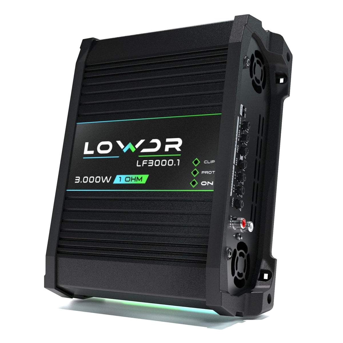 LOWDR LF 3000.1_1 Ohm Car Audio Digital Mono Amplifier 3000W RMS 1 Channel RCA Input Full Range High Efiency Class D Monoblock