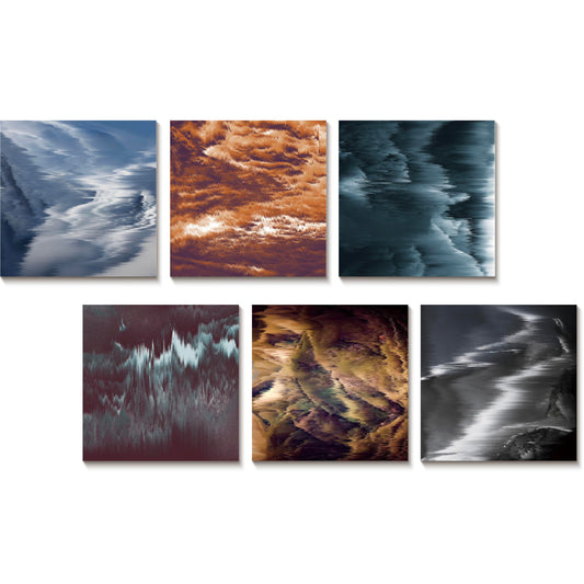 Acoustic Panels for Walls, Sound Absorbing Panels, 23.62 x 23.62 In | Easy Peel & Stick, 6 Pack, For Bedrooms, Studios & Living Rooms, Elemental Terrain 72 x 48 Inches Elemental Terrain