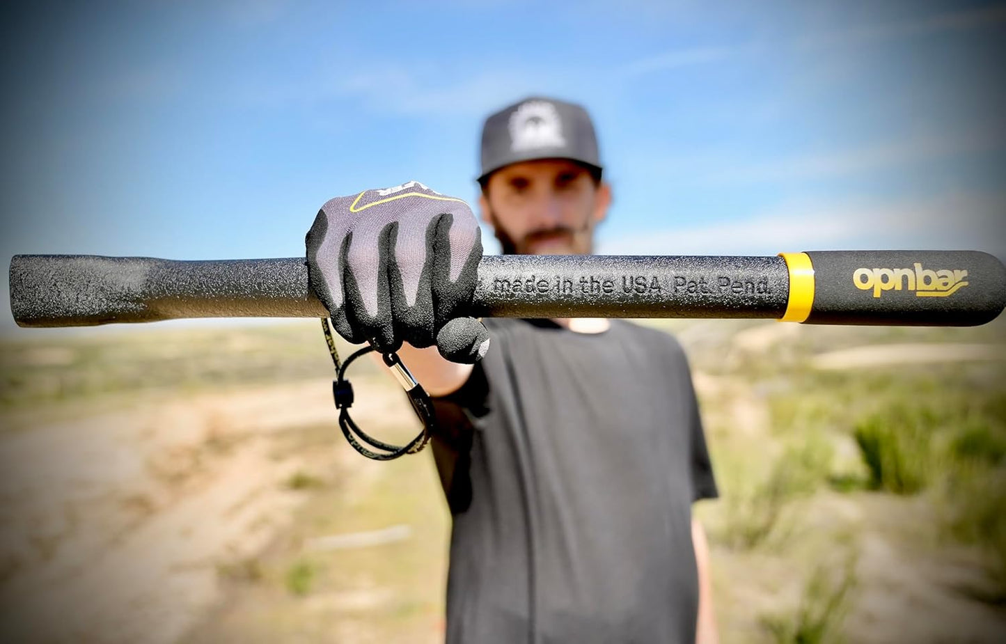 OPNBar Version 4 (1 Pack) Large Mouth Leverage Bar - for Shipping Container Doors - with SAFER GRIP Gloves