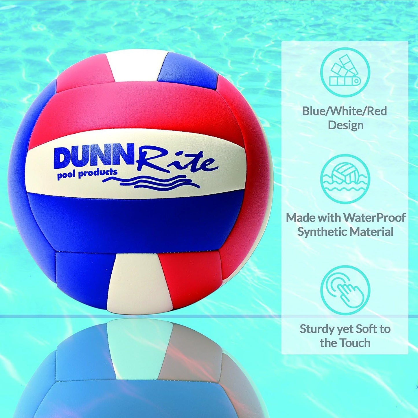 DUNNRITE Stainless Deck Volleyball Set with ball, Pump Not Included