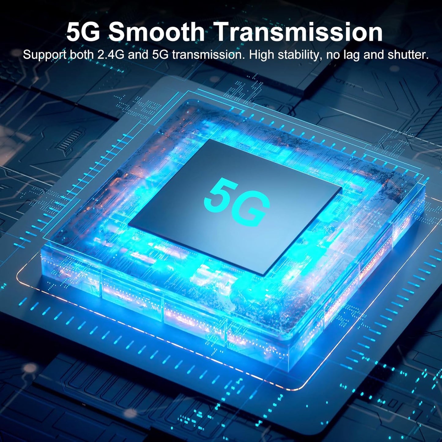 Wireless HDMI Transmitter and Receiver, 2025 Upgraded HDMI Extender 197FT/60M, 4K Decode Input 1080P Output, 2.4G/5G Plug&Play Portable HDMI Wireless for Video & Audio to Monitor from PC/Laptop/TV Box