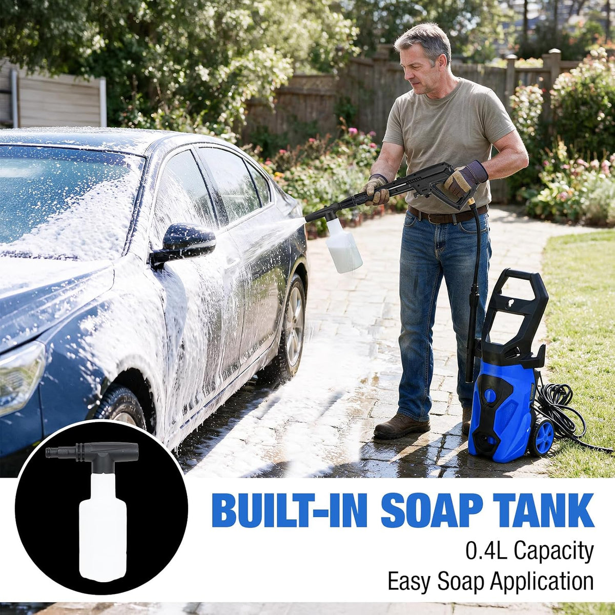 BILT HARD 2465 PSI 1.76 GPM Electric Pressure Washer