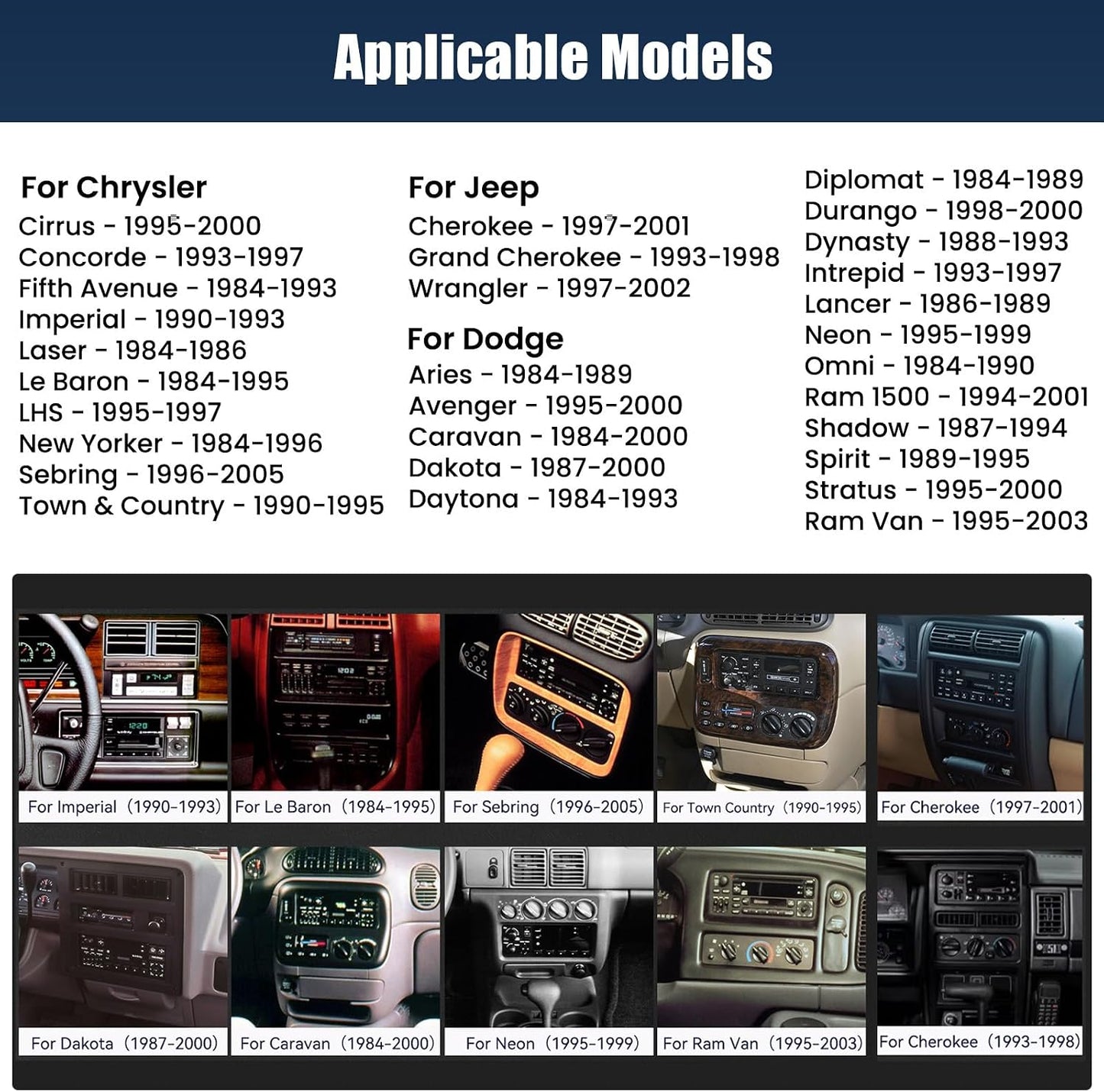 4+64G 8 Core Android 15 Car Radio Stereo for Dodge Ram 1500/2500/3500 1994-2002,Jeep Wrangler 1997-2002,Cherokee 1997-2001with Wireless Carplay,6.86" Touchscreen Car Radio with WiFi,GPS,BT,FM RDS