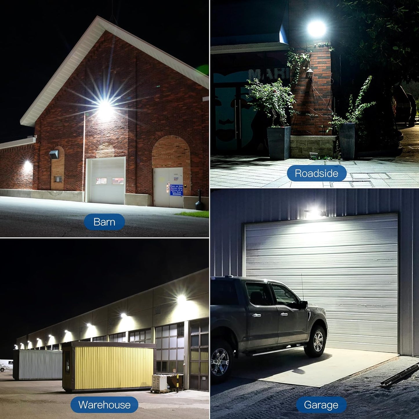 4-Pack LED Barn Light Dusk to Dawn, 150W 15000LM Outdoor Lighting Area Lights with Photocell, Outdoor Security Flood Lighting, IP65 Waterproof,