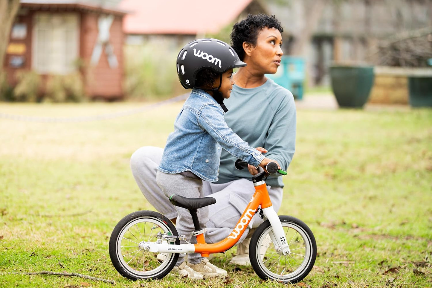 woom 1 Balance Bicycle for Kids 18 Months to 3.5 Years Old, Lightweight 12-Inch Toddler Bike with Handbrake & Steering Limiter, Boys & Girls (Red)